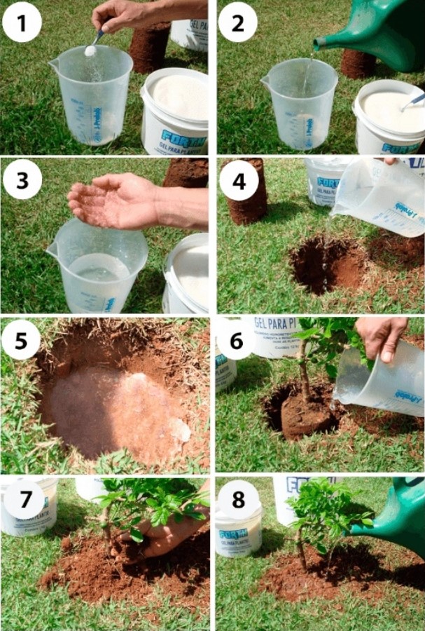 Aplicação de hidrogel